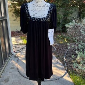 Elegant Black Women's Dress from France. New. Size S.